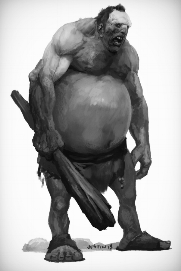 A Hill Giant, from the Monster Manual.